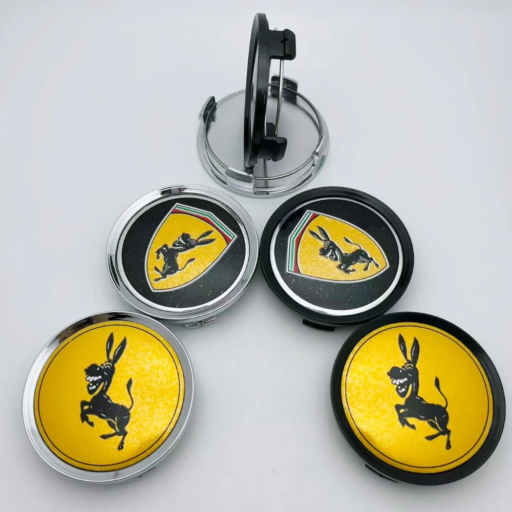 

4 шт., 75 мм, внешний диаметр / 70 мм, логотип I.D Donkey, эмблема, центральные колпаки колес автомобиля, колпаки ступицы, колпаки, автомобильные диски, пылезащитный чехол, автомобильные аксессуары