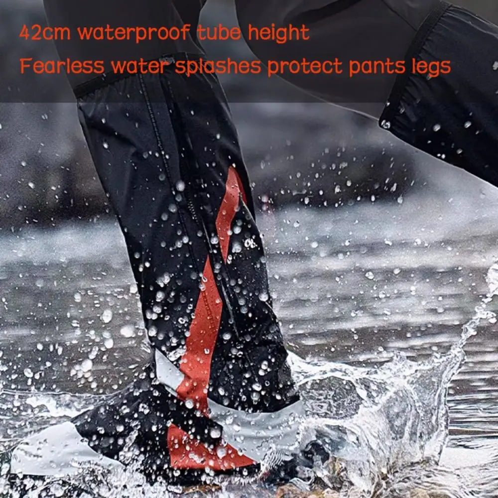 Водонепроницаемые бахилы для мотоциклетной обуви, утолщенные высокие трубки, мотоциклетные дождевые бахилы, нескользящие бахилы из ПВХ, непромокаемые чехлы для обуви