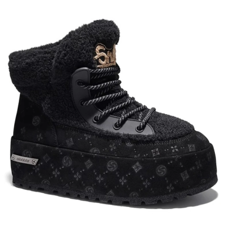 

High-top Snow Boots Shoes for Men's and Women's High-end Retro Fashion Comfortable Thick Soled Height Increasing Boots Couple's