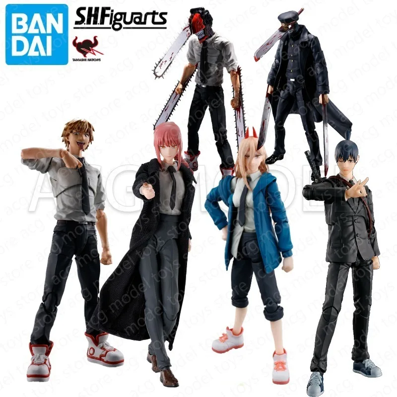 

Bandai SHF Chainsaw Man Reze Denji Pochita Power Samurai Sword Makima Hayakawa Aki Action Figure Toys Collection Model