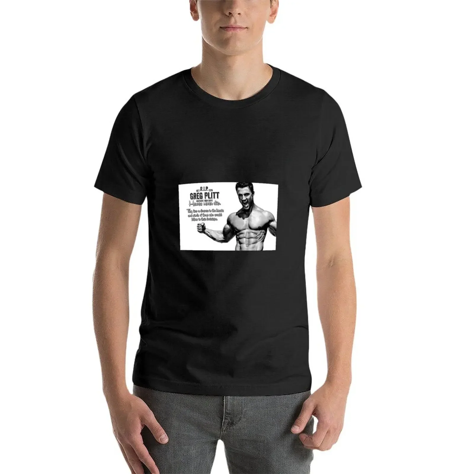 GREG PLITT RIP T-Shirt graphic t shirt vintage graphics men graphic t shirts