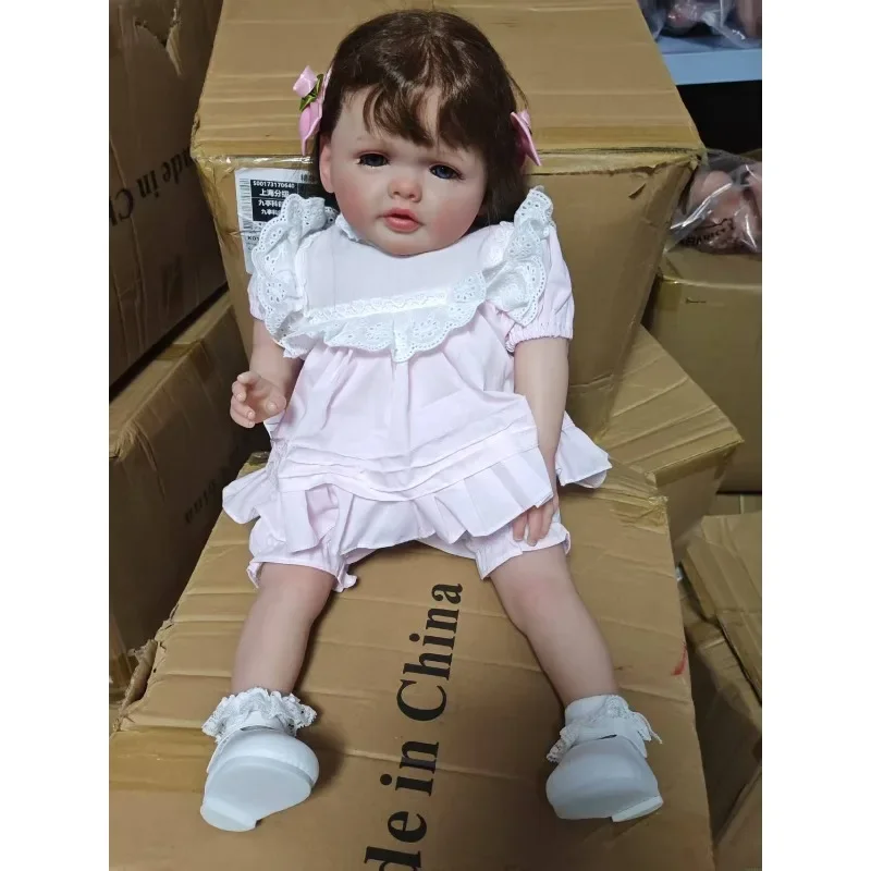 

60cm Betty Princess Girll Reborn Baby Hand Paint Doll with Genesis Paint High Quality 3D Skin Toys