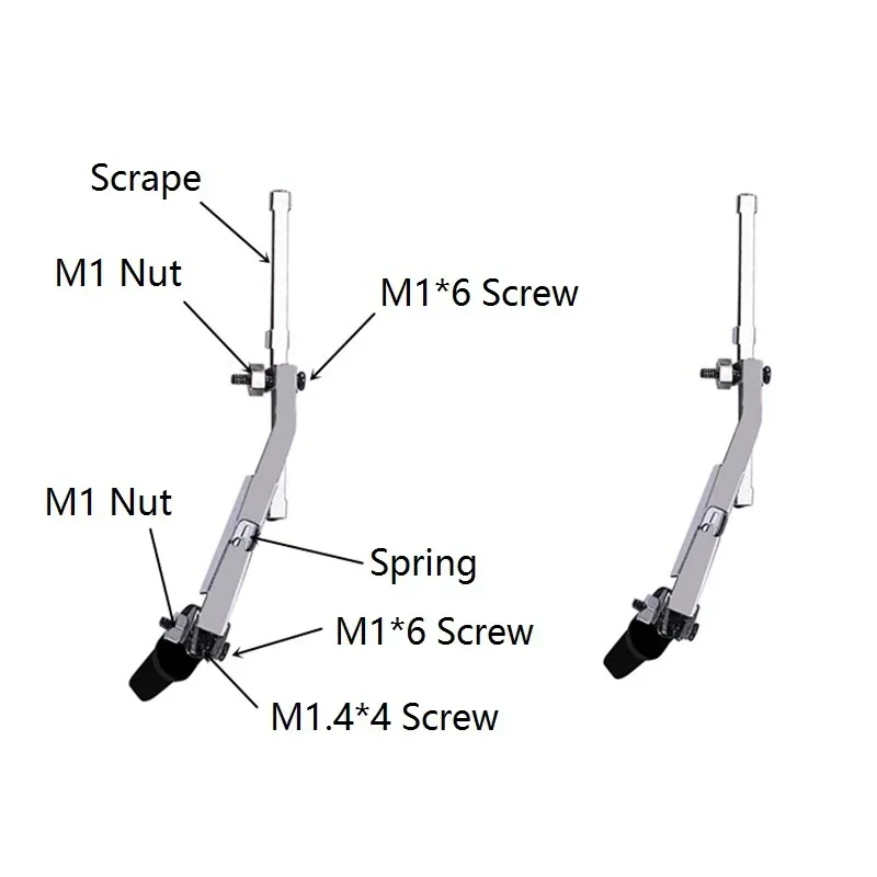 Tergicristallo mobile in metallo rimontato per accessori per auto modello Mangniu 1/12 Defender D90 Mercedes Benz G500 MN86