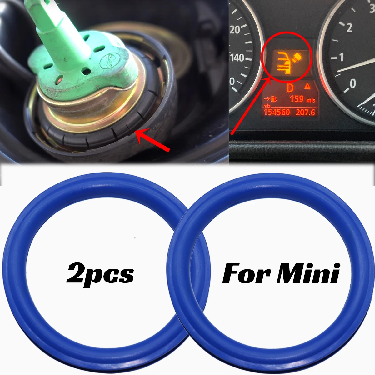 

2X Gas Cap Fuel Seal for Mini Cooper S R55 R56 R57 R58 R59 R60 R61 2002-2021 Tank Cover Neck O-ring Rubber Gasket Washer V Shape