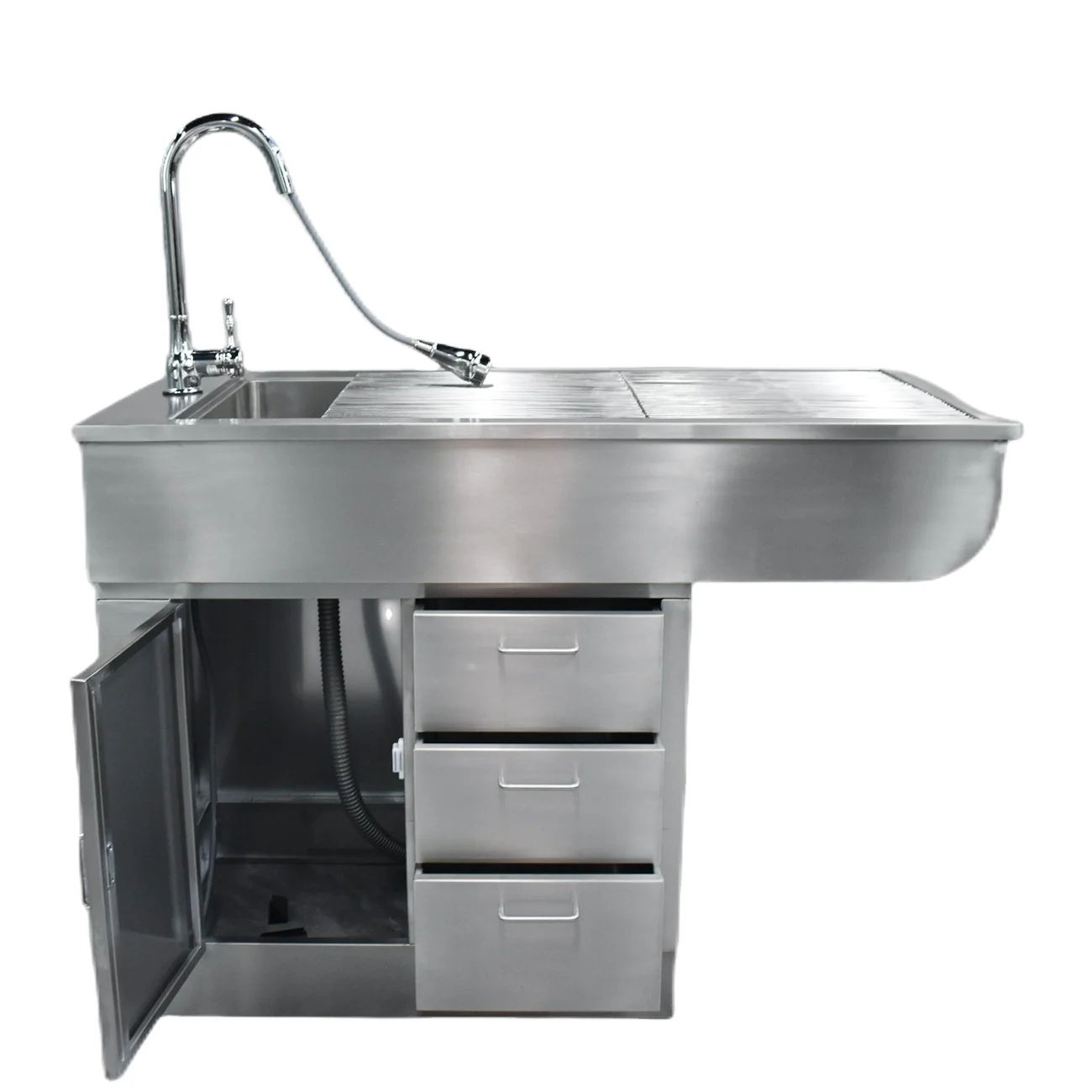 

Multifunctional Veterinary Equipment, Veterinary Dentstry and Operating Table, Stainless Steel Animal Examination Table