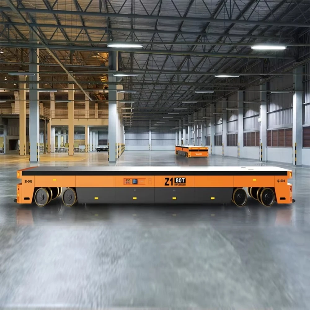 Factory Wholesale Warehouse Material Handling 20ton Electric Automated Guided Transfer Cart AGV
