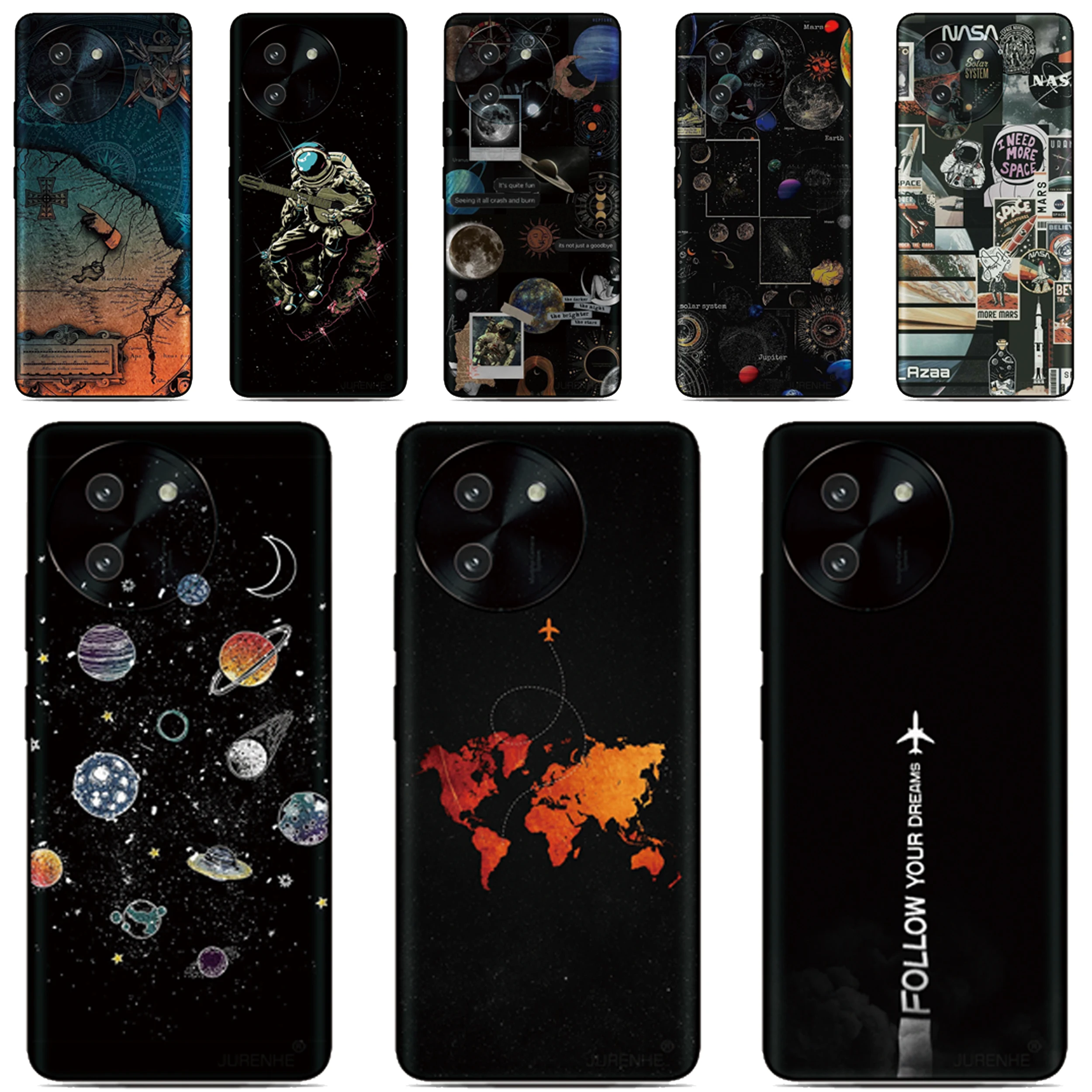 

Space Map Phone Case For OPPO A80 5G A3X A3 Pro A8 A9 A53 2020 A60 A74 A76 A78 4G K11 F23 A91 A96 A98 Find X3 15 Pro Cover