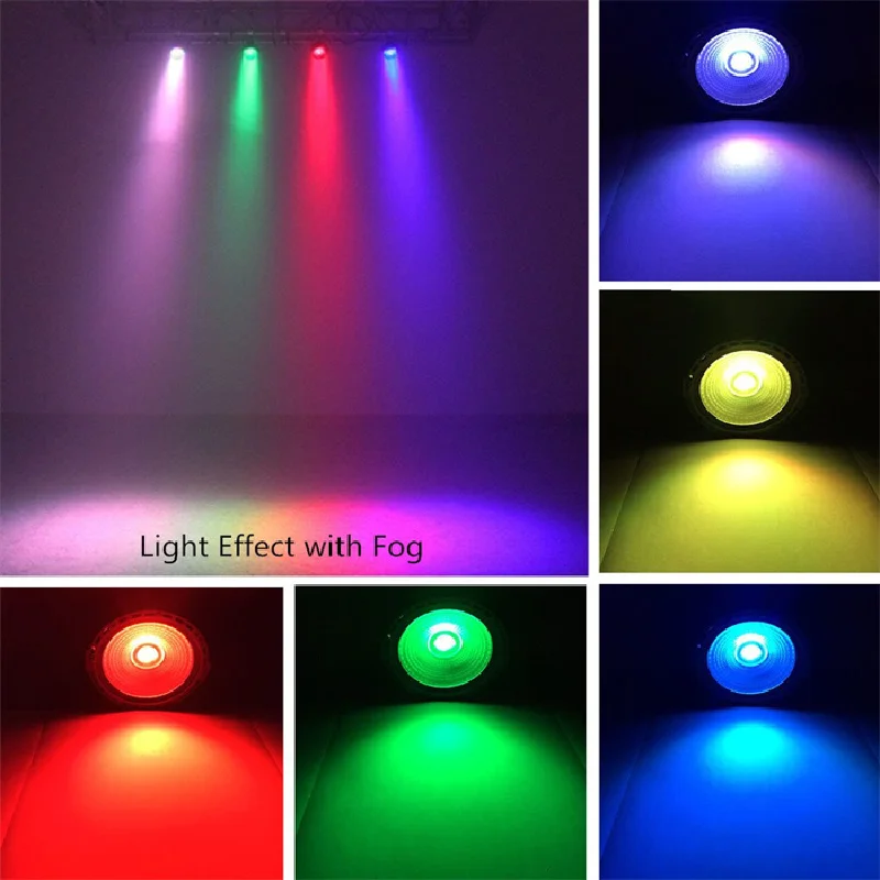 10 واط RGB ضوء المرحلة COB LED الاسمية ضوء عن بعد DMX التحكم ديسكو بار ستروب تأثير المرحلة الإضاءة حفل زفاف هالوين الإضاءة