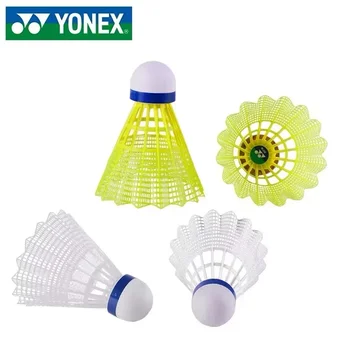 Yonex mavis 2000 600 500 350 300 badminton 6 peças bola de náilon bola fluorescente competição treinamento de badminton durável e estável