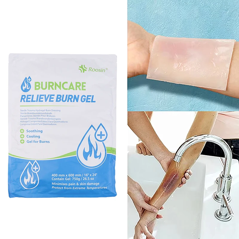 ضمادة الحروق للإسعافات الأولية، ضمادة العناية بالحرق، جل هيدروجيل، تضميد الصدمات المعقمة، شفاء متقدم للعناية بالجروح