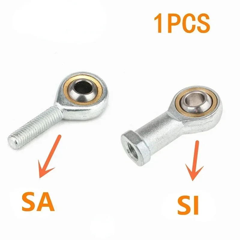 1PC SI5 6 8 10 12 14 16 TK Metric Male Left Female Right Hand Thread Rod End Joint Bearing Bearing Rod End Joint Bearing SA