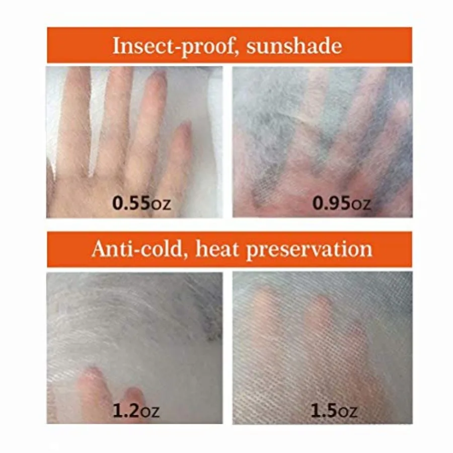 بطانية دافئة تستحق الصقيع 0.95 أونصة 84 × 72 غطاء نباتي مستطيل لحماية الصقيع في الحدائق المناظر الطبيعية الخارجية والتسلق البارد