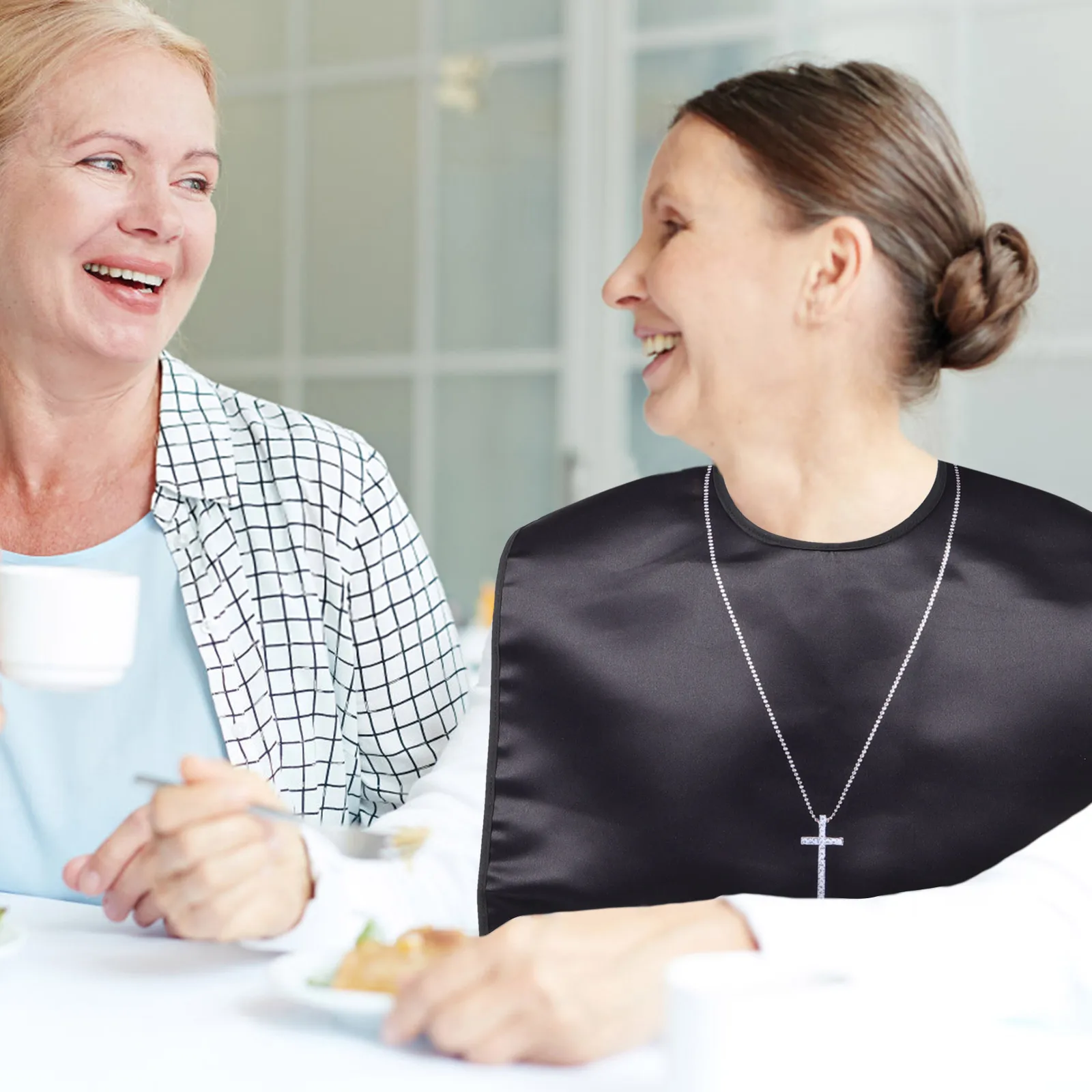 

Reusable Waterproof Adult Bib Heavy Duty Washable Protective Apron for Elderly Adults Patients Caregivers Nursing Homes Daily