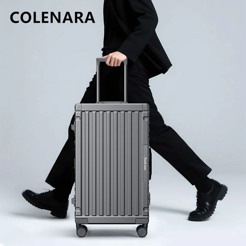 COLENARA Luggage Travel Bag Aluminum Frame Boarding Box 20