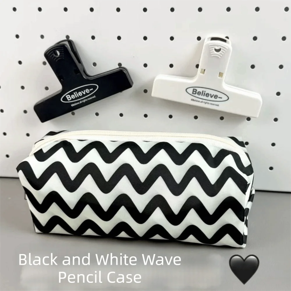 

High Quality Starry Sky/Wave Pen Bag Large Capacity Multifunctional Stationery Bag Stationery Organizer for Students