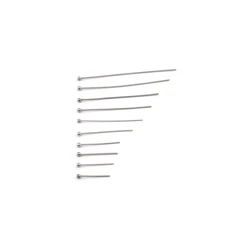 100 Pcs/Lot 15-50mm Stainless Steel Ball Head Pins Diy Handmade Jewelry Earrings Making Headpins Findings Accessories