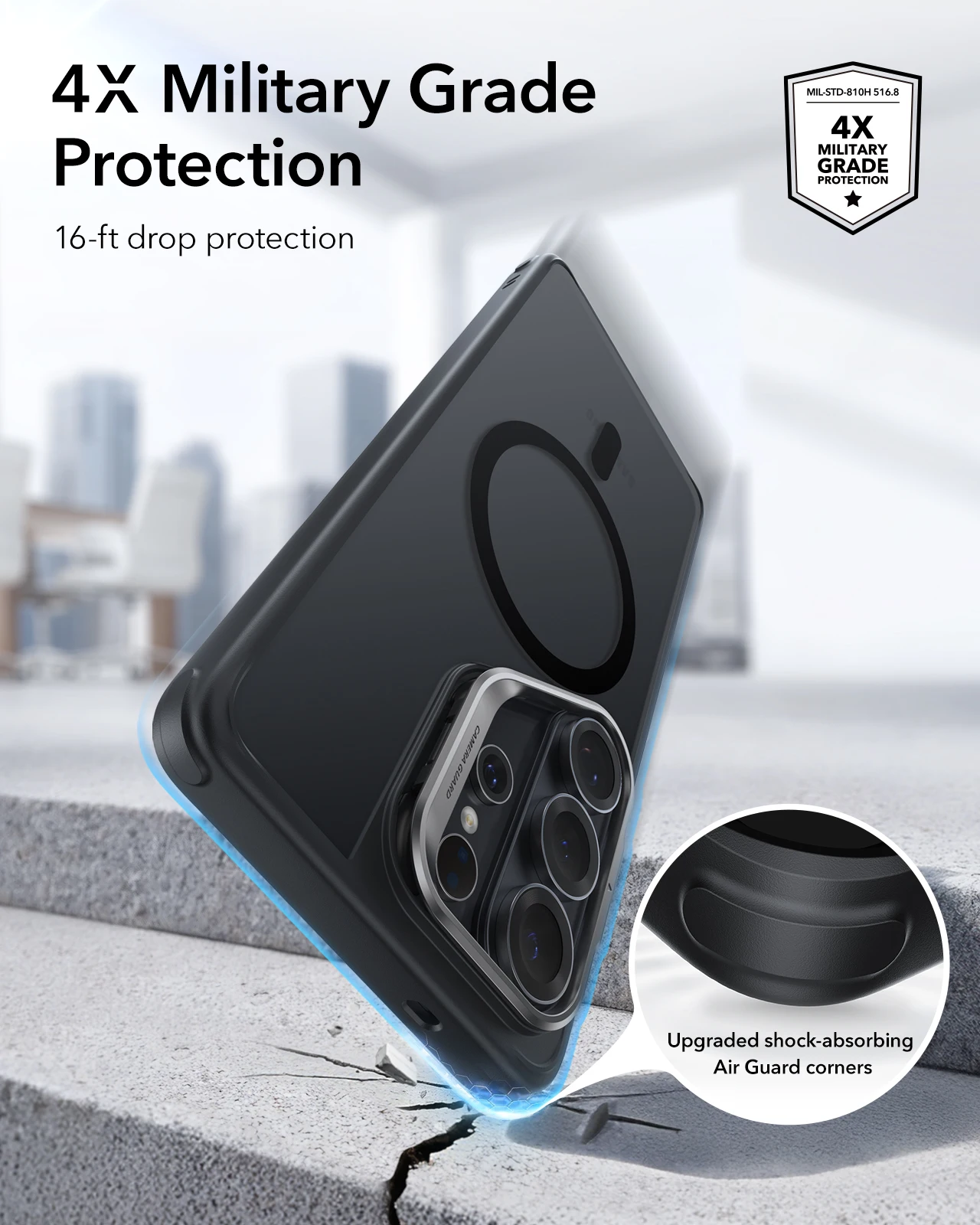 Etui ESR dla Galaxy S26 Ultra Classic Hybrid Magnetic Case z ochroną o wojskowym stopniu ochrony dla Samsunga S26 Ultra — zdjęcie produktu 3