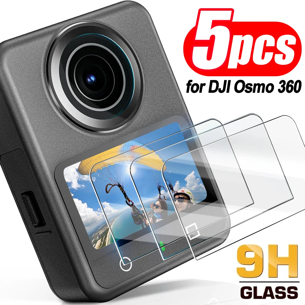 9H Anti-Scratch Tempered Glass Film for DJI Osmo 360 Ultra HD Scratch Resistant Display Screen Protectors for DJI Osmo 360