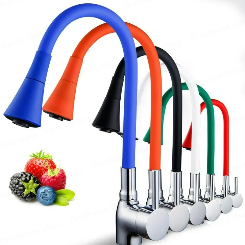 

Universal Rotation Kitchen Faucet Bathroom Basin Faucets Hot and Cold Water Tap Kitchen Accessories Colorful Hose