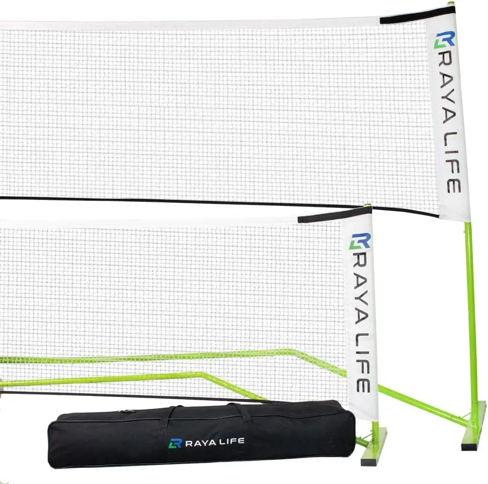 

Portable 2-in-1 Pickleball & Badminton Net, 22ft Wide, Weatherproof for Indoor/Outdoor Use