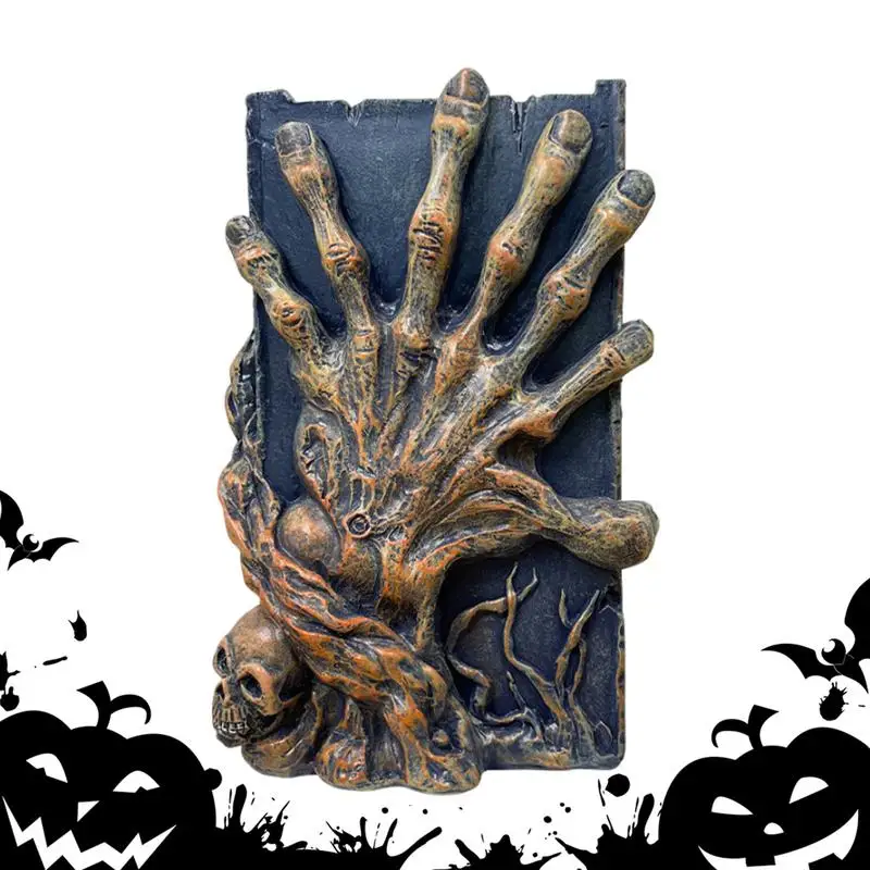 

Skeleton Bookends Ornament Decorative Bookends Horror Decoration Resin Small Ornament Halloween Home For Reading Desk Home