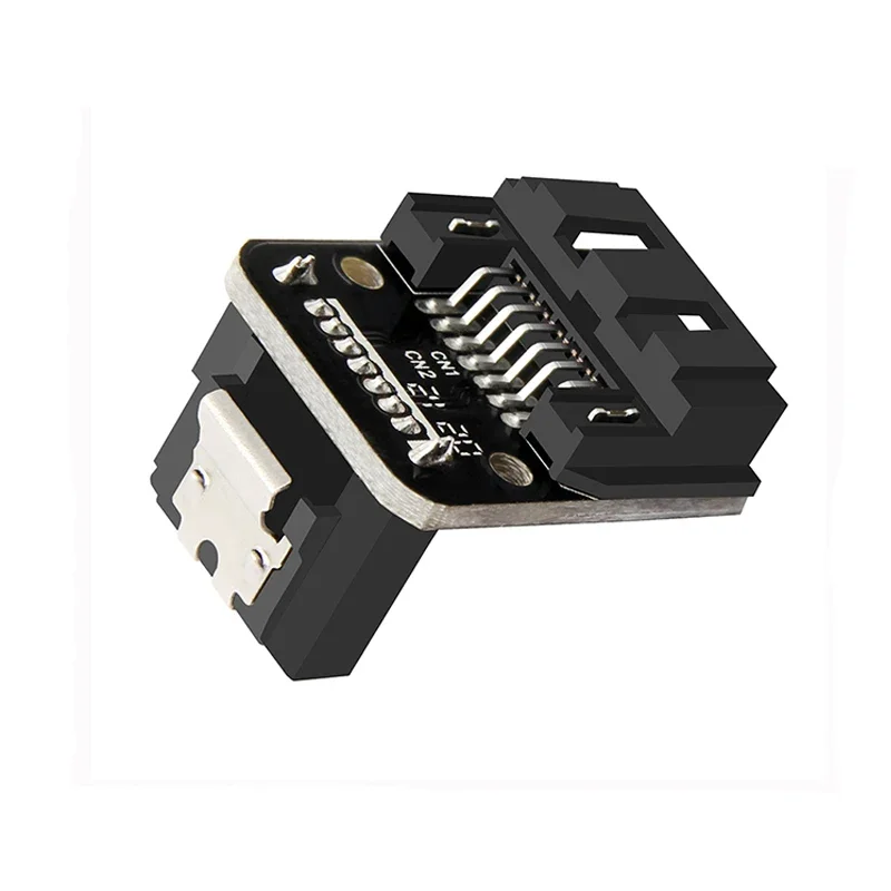 1PCS SATA 7Pin Female to Male 90 Degree Angle Elbow Adapter Computer Case Motherboard SATA Serial Data Cable with Lock