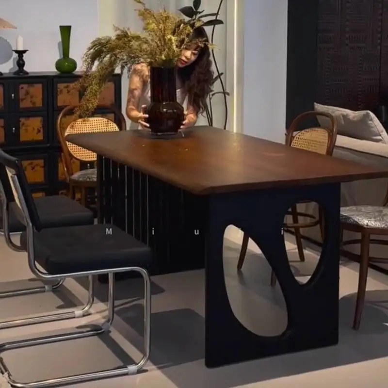 

Indoor Square Dining Tables Nordic Restaurant Center Industrial Dining Tables Dinette Salon Mobili Arredamento Casa Furniture