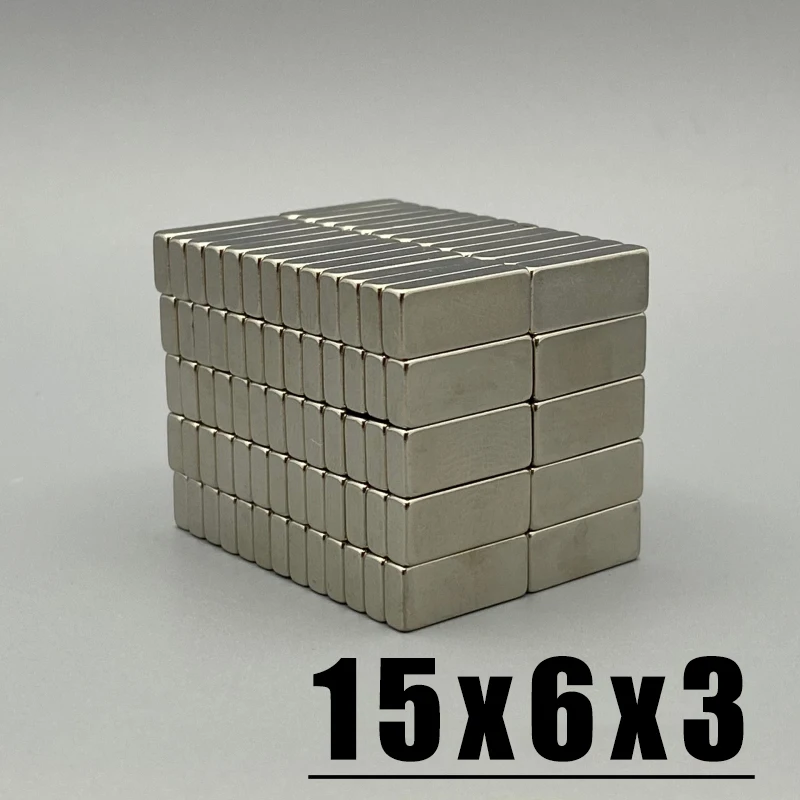 15x6x3mm Magnet 10-500pcs 15*6*3mm Magnet Accessory N35 NdfeB Neodymium Permanent Magnetic Imanes Magnet Fridge Magnets