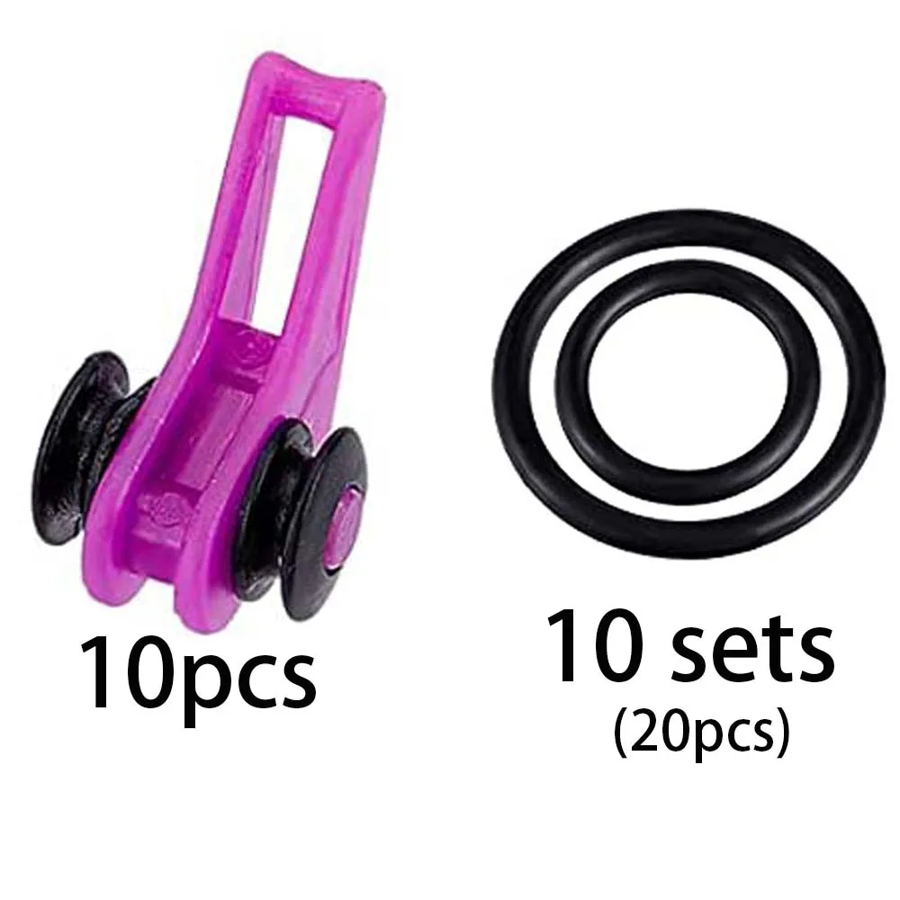 Angeln Köder Keeper 10PCS Gemischte Farben Sichere Halter Haken Ring Wurm Köder Verschluss Winkel Aufhänger für Rod Jig Casting Tackle