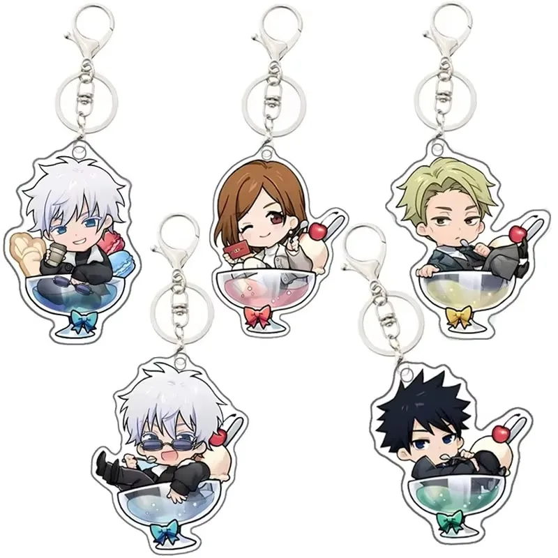 Acrylic Self Created Peripheral Keychain Jujutsu Kaisen  Fushiguro Megumi Nanami Kento Kugisaki Nobara Gojo Satoru Anime Pendant