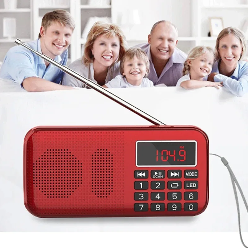 

Портативные FM-радиостанции, цифровые Mp3-радиоприемники, светодиодный дисплей, перезаряжаемая радиостанция, USB Sd Tf, дополнительный плеер, два слота, многофункциональный динамик
