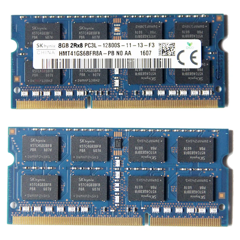 SK hynix 8GB DDR3 PC3-2666U メモリ SK Hynix RAM DDR3L 8GB 1600MHz Laptop Memory 2Rx8 PC3L-12800S SO