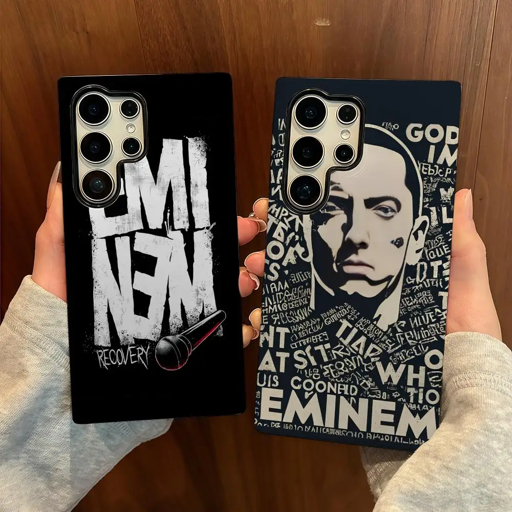 

Rapper E-Eminem Phone Case For Samsung S25 Film Shell Luxury GalaxyS24Ultra 23plus S22 21 A56 36 26 16 Double layer Cover