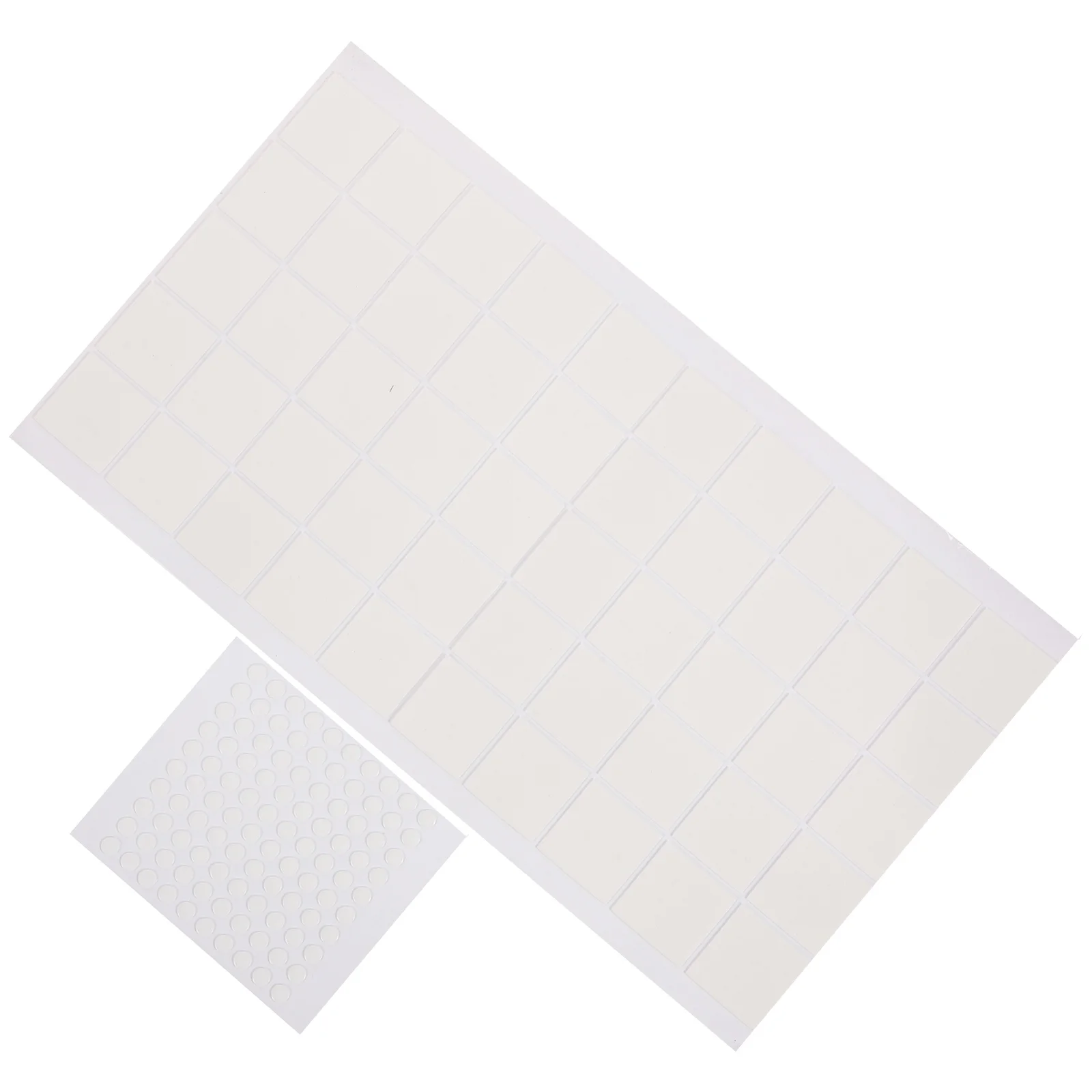 2 Sheets Clear Double Sided Tape Circle Dot Stickers Double-sided The Sticky Round and White No Trace Adhesive
