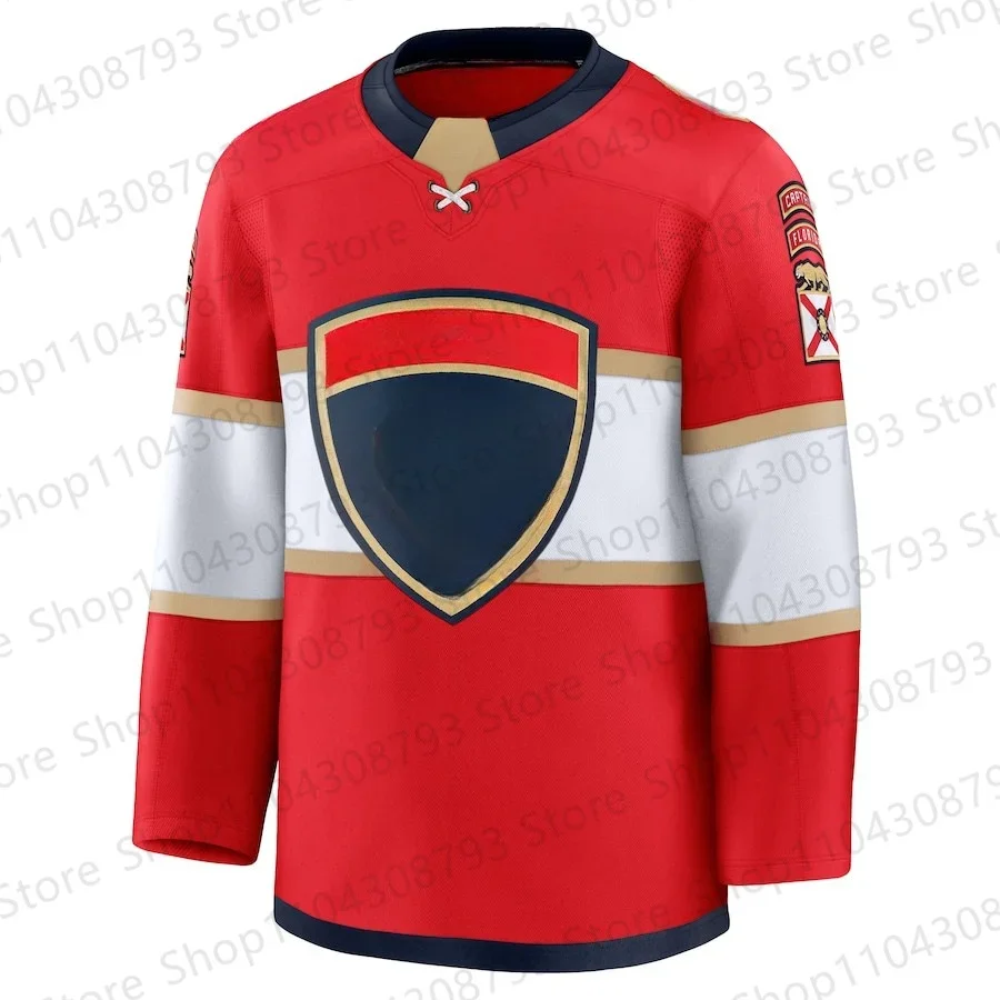 

Custom Ice Hockey Stitched Jersey Name Number Florida Shirts Matthew Tkachuk Red White Jerseys For Men Women Youth