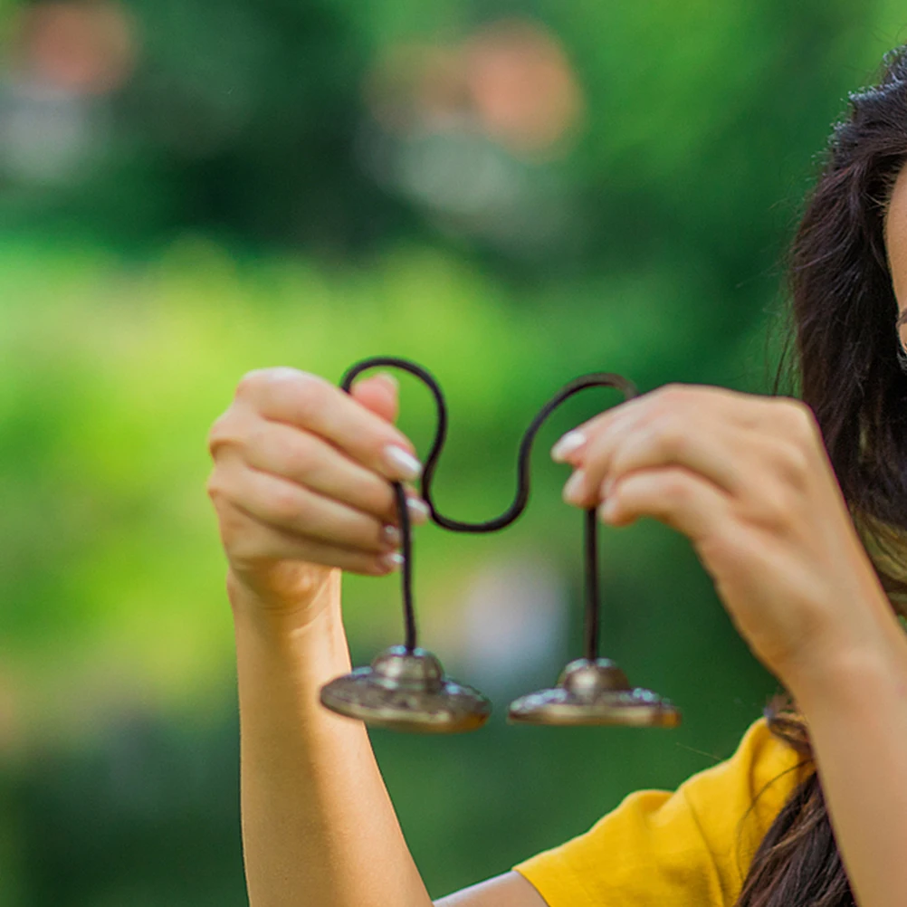 

Copper Cymbal Bell for Yoga Meditation H made Religious Ceremony Chime Tibetan Buddhism Instrument Small Size Lightweight