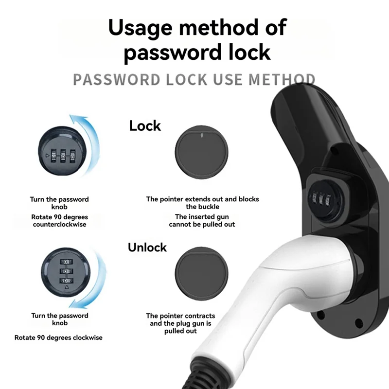 

AASS-Charger Cable Holder Electric Car Charging Head Bracket Universal EV Charger Cable Holder