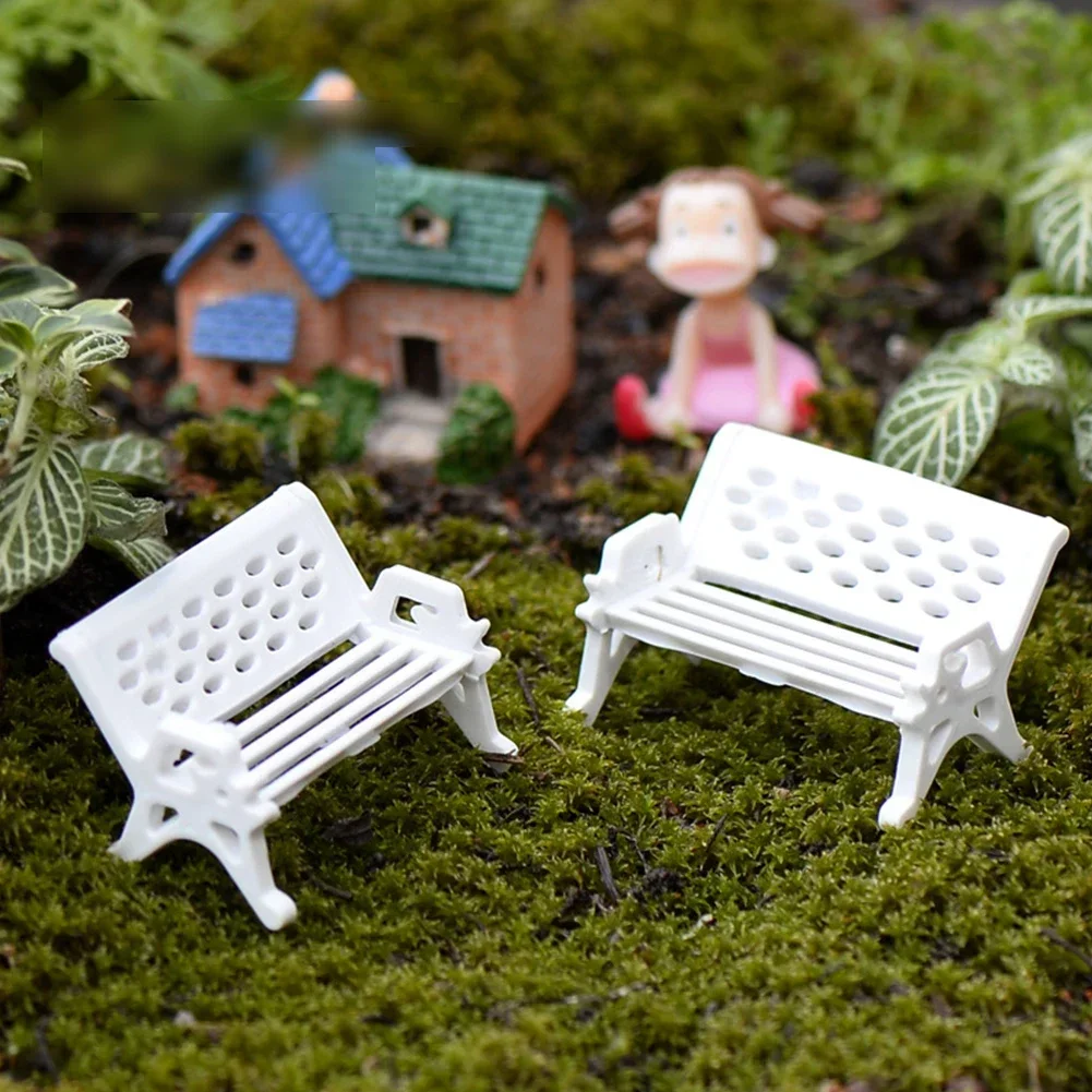 Model Tables & Chairs HO Scale 1:87 Bench Chair Settee Street For Garden Decor Dollhouse Ornament Model Micros Landscapes Chair