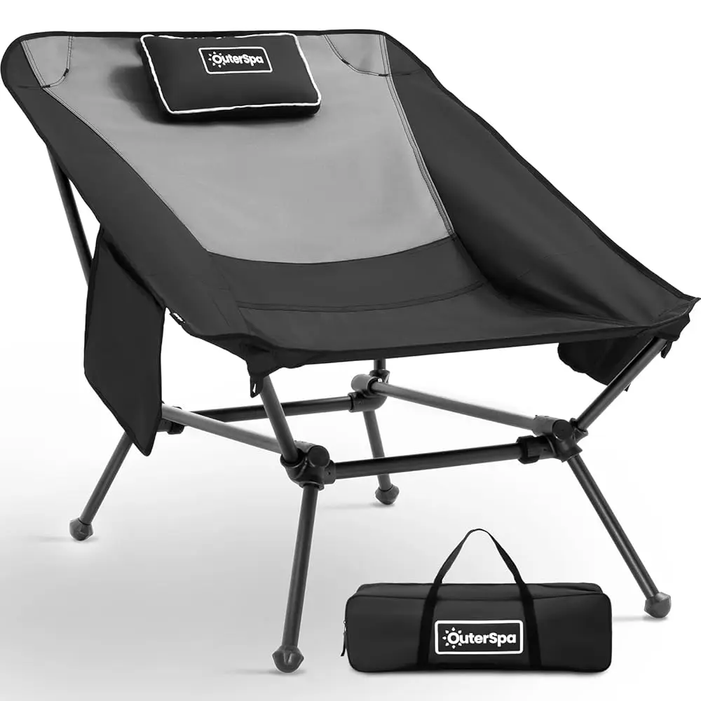 

Ultralight Lounge Camping Chair For Adults Lightweight 7075 Aluminum Compact Beach Chair High Ba Reclining Comfortable Lawn