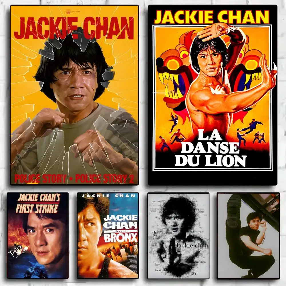 Плакат Kongfu Start J-Jackie Chan, идеальная наклейка, самоклеящаяся, художественная, предназначенная для домашней столовой, офисных помещений