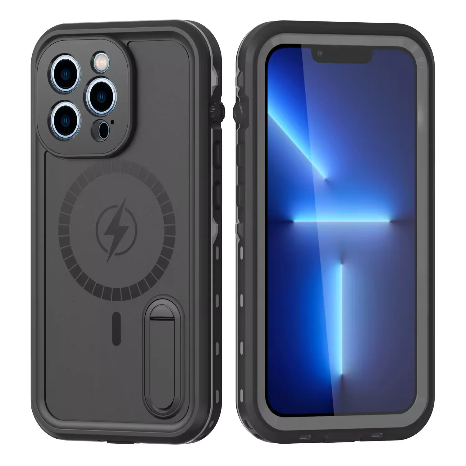 

Водонепроницаемый чехол Msgsafe IP68, для iPhone 13 Pro Max 13 Pro, противоударный, сверхмощный, прочный чехол с подставкой