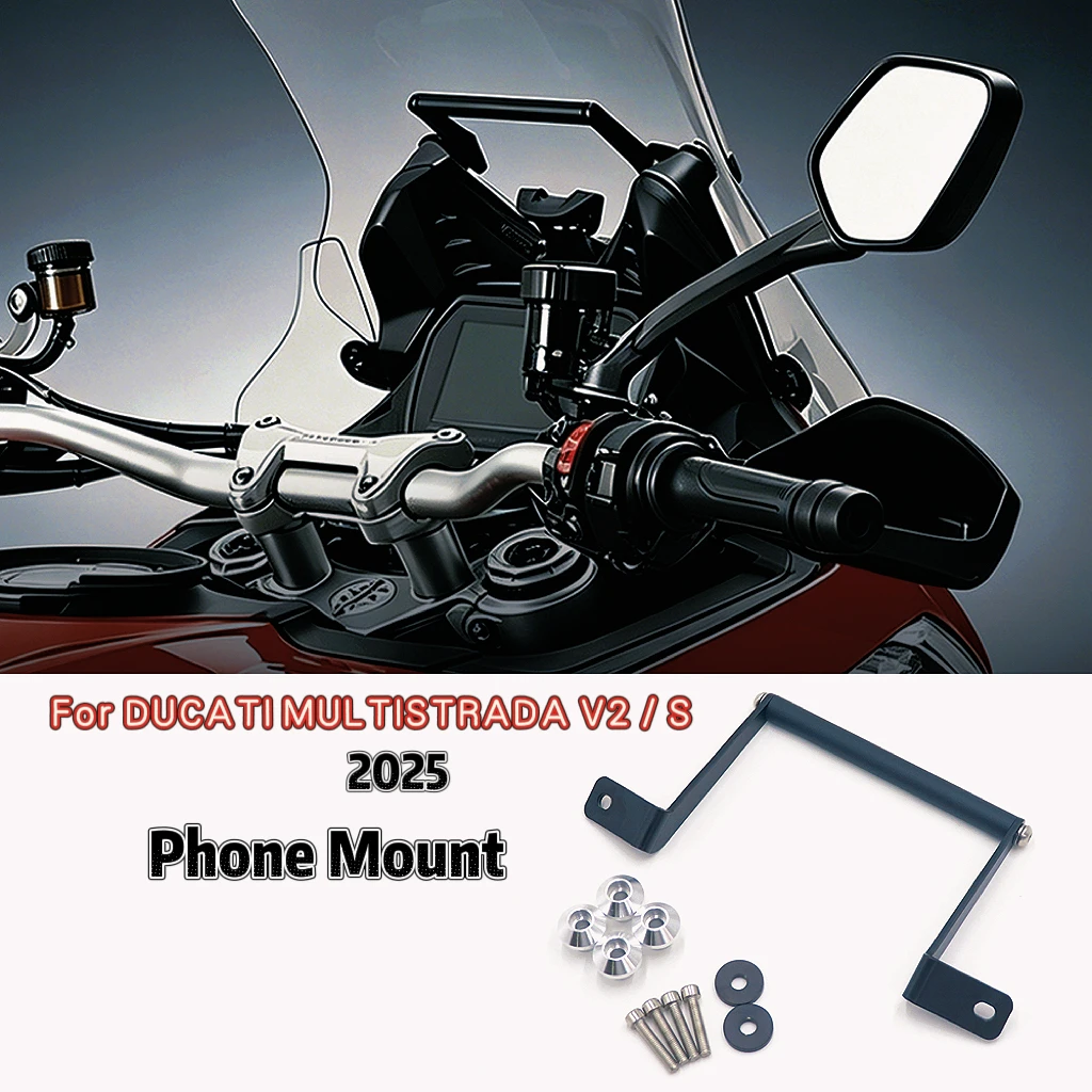 Support de navigation GPS 2025+ pour moto, accessoires de navigation, support de téléphone pour DUCATI MULTISTRADA V2 / S V2 / S