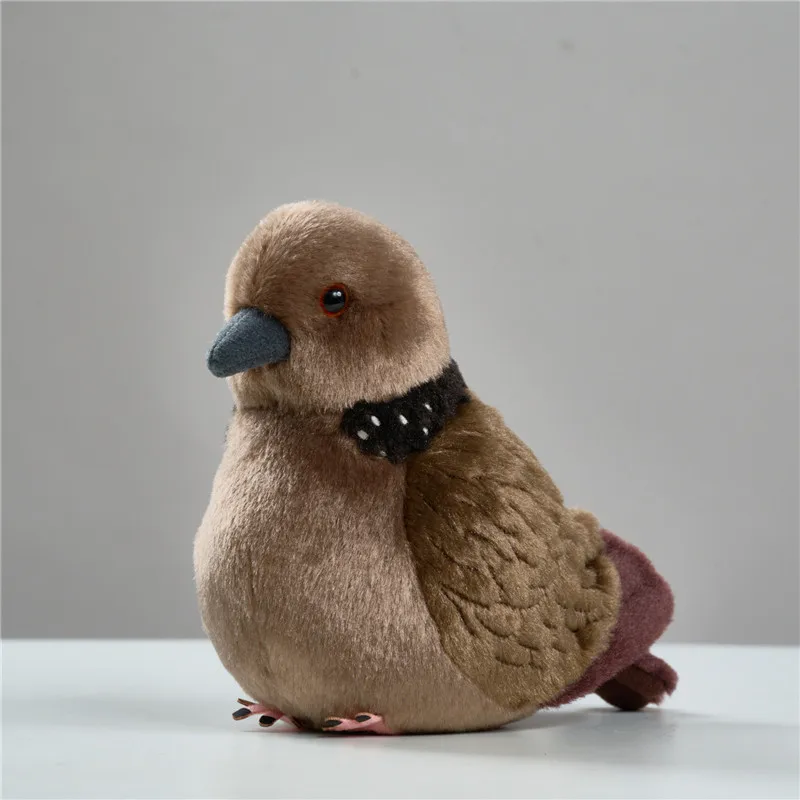 H15cm Cute Spotted Dove Plush Toy Male Spotted Dove Plush Doll Realistic Bird Plush Toy Stress-Relieving Kids Girl Birthday Gift