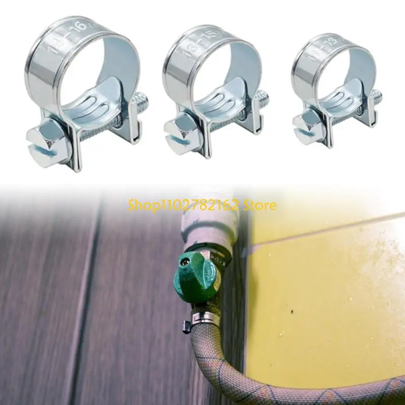 547B Motorcycle Hose Clamp Service Set, 32 Piece Ear Hose Band Group for Small Hose Repairs, Line Upkeep and Garage Supply