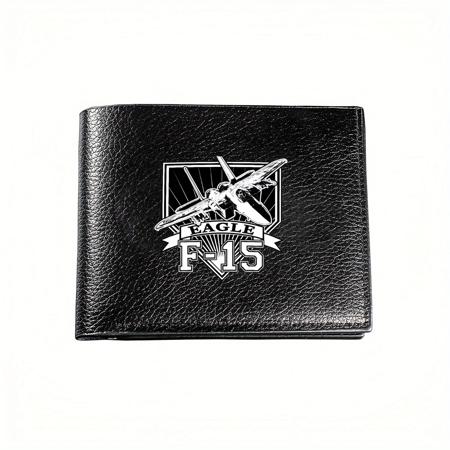 

F-15 Мужской кошелек Eagle Fighter Jet с графическим принтом: деловой, повседневный, элегантный, простой, практичный, качественный, стильный, креативный, рождественский