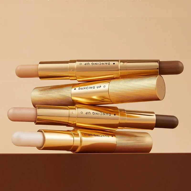 Dancing Up Double-end Face Highlight Charming Face Oil-control Concealer Pencil Facial Highlight Corrector Repair Stick Pen