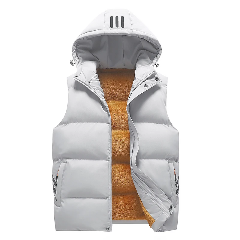 Vest men\'s new autumn and winter fashion loose hooded jacket n-style retro outerwear sleeveless waistcoat