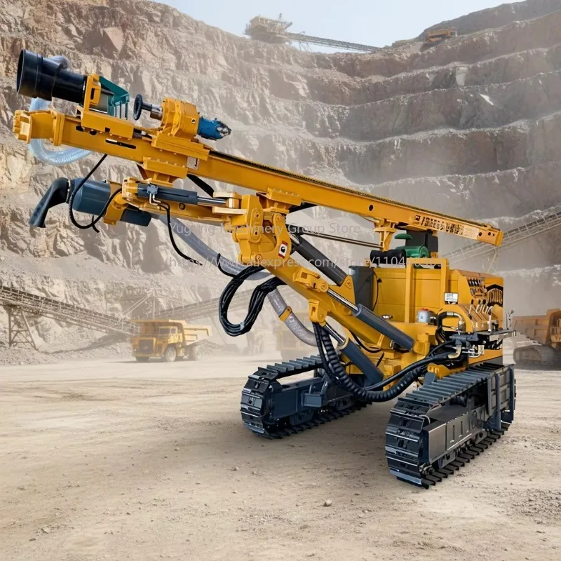 Dual Power Track Mounted Full Hydraulic High Pressure Jet Grouting Ground Anchor Drilling Rig Equipment