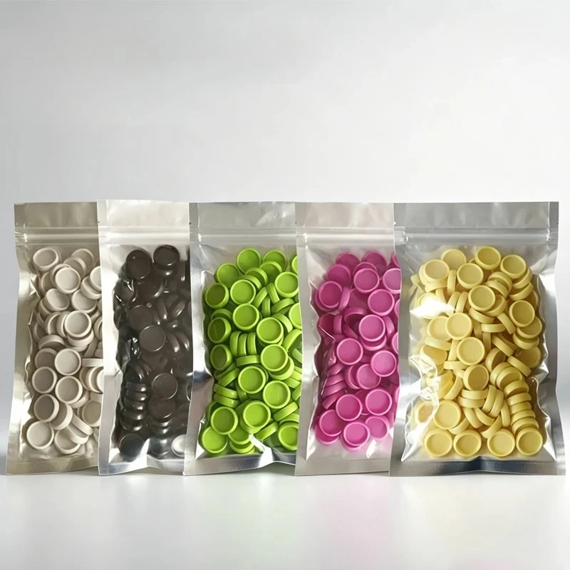 100pcs Solid Multicolor 19mm Mushroom Hole Binding Buckle Loose-leaf Notes Diary Book Planer Plastic Binding Buckle Ring Binder
