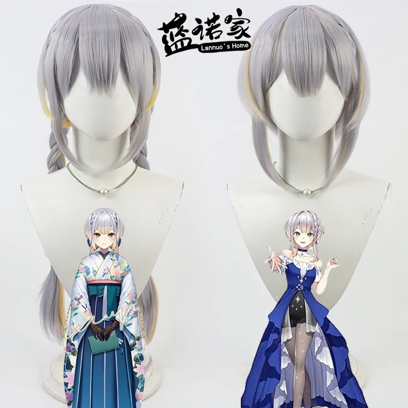 

Virtual YouTube Vtuber Shioriha Ruri Cosplay Wig Halloween Carnival Party Props Synthetic Hair Heat Resistant Fiber + Wig Cap